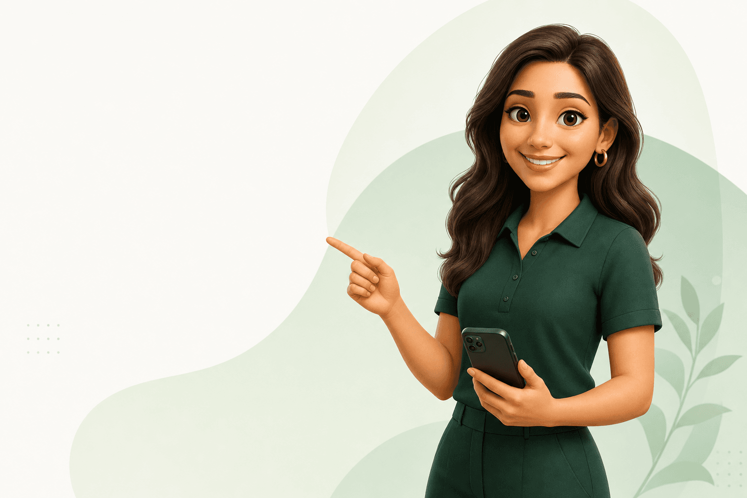 Assistente virtual da Aposenta.online apontando para o atendimento